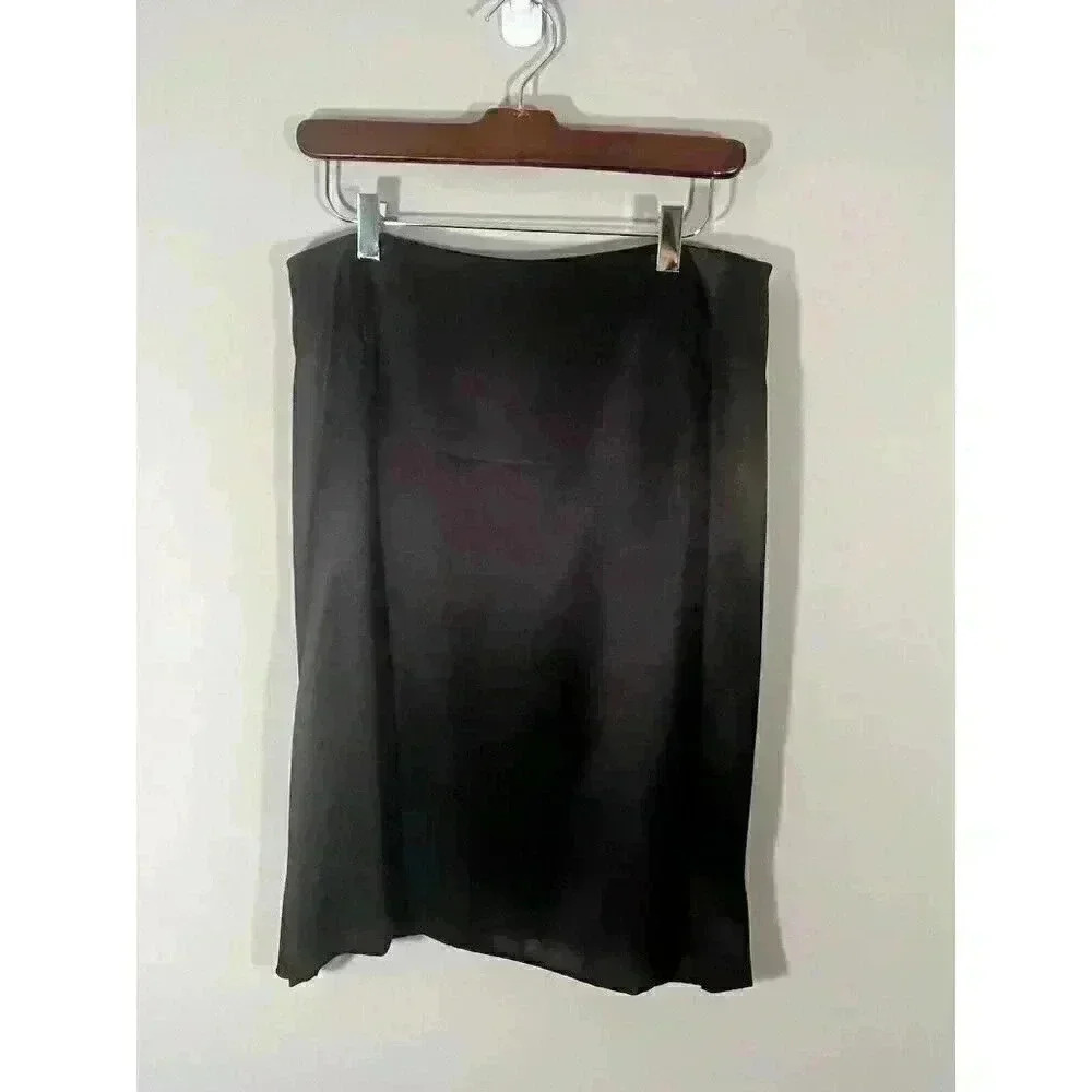 Akris Silk Deep Brown Skirt NWT